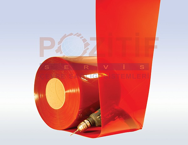 Kaynak Kırmızı PVC Şerit (Extruflex/ Screenflex)