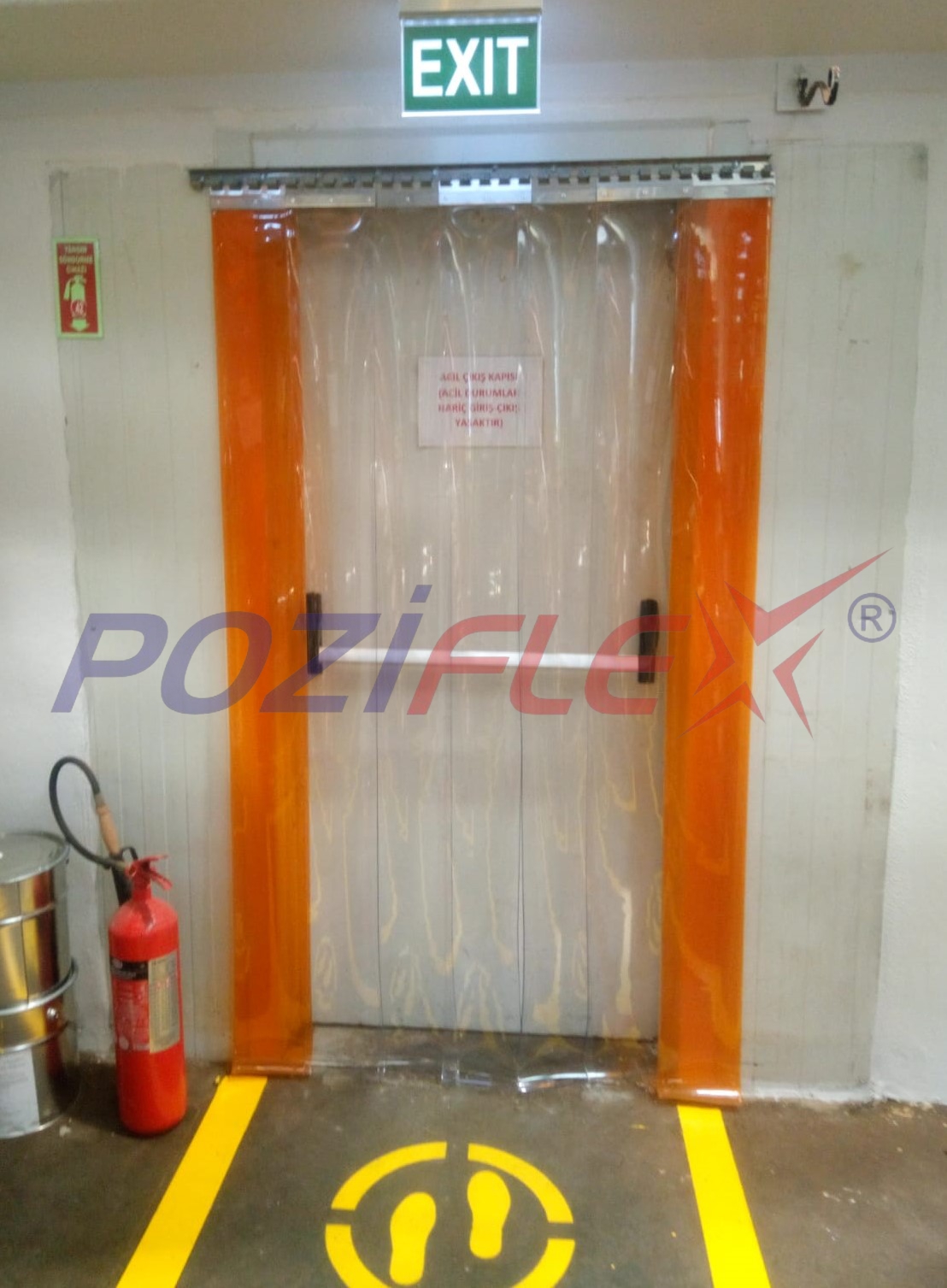 Sabit Askı Sistemli PVC Şerit Perdeler