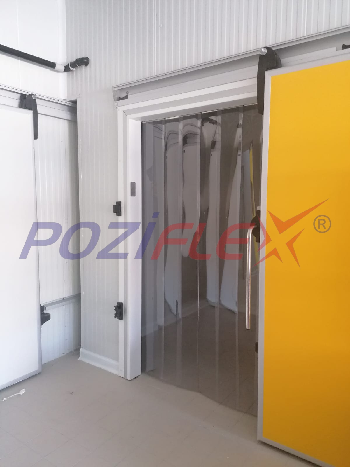 Soğuk Oda Kapıları ve Frigorifik Araç Kapıları İçin PVC Şerit Perdeler