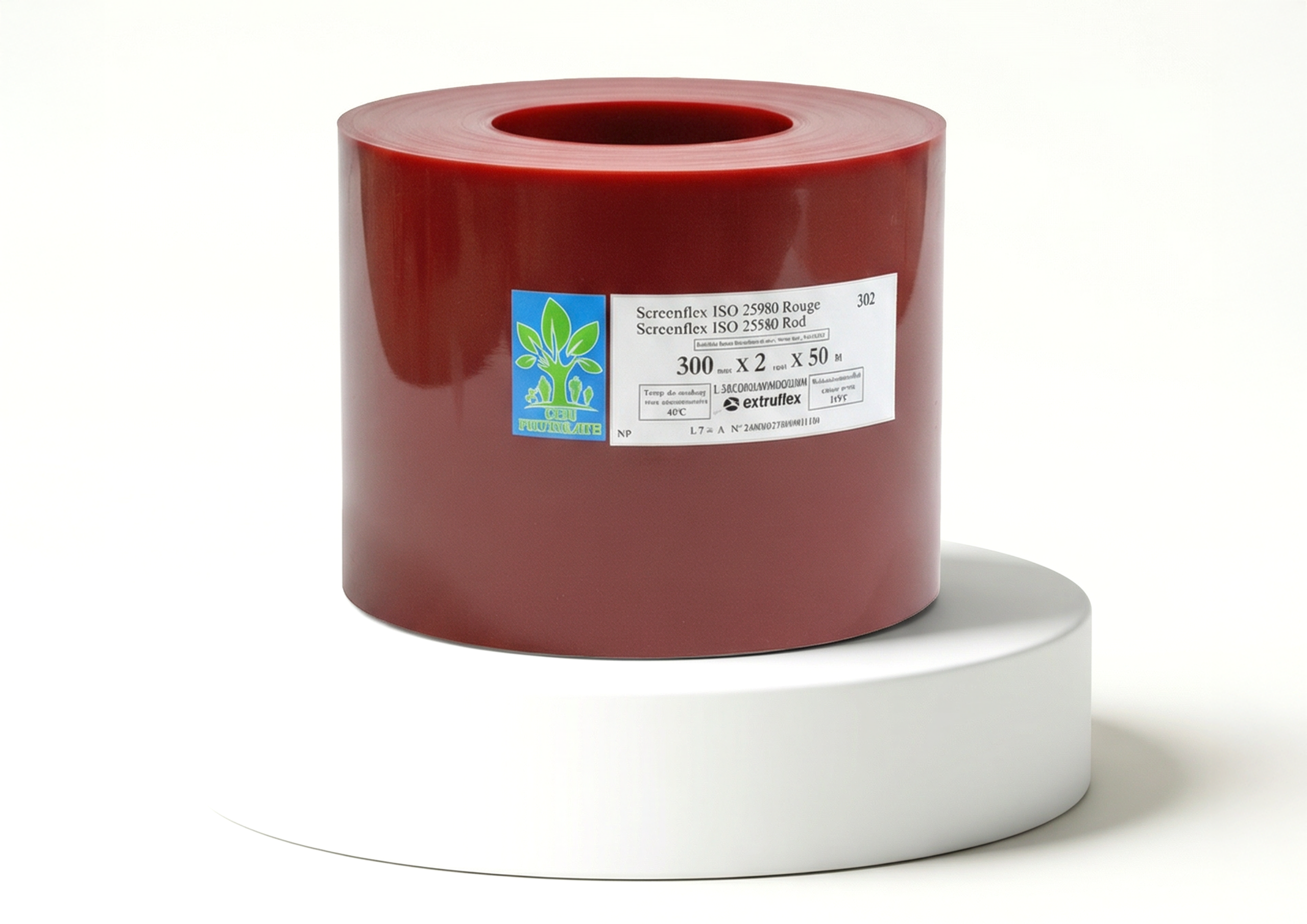 Screenflex ISO 25980 uyumlu kırmızı kaynak perdesi PVC şerit
